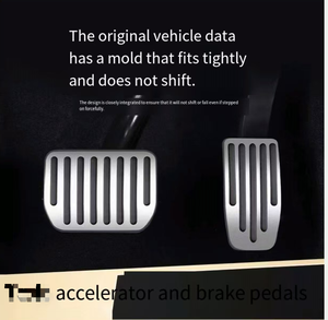 Pedal de Acelerador e Freio em Liga de Alumínio para Carros, Kits de Interior para Tesla Model 3 e Model Y - Product Image 3