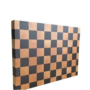 Handmade End Grain Walnut Maple Cutting Board Korean Checkered Pattern Chopping Board