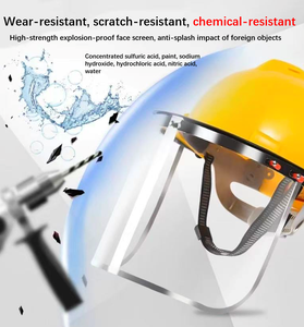 Scudo protettivo protettivo per viso di sicurezza industriale trasparente regolabile scudo chimico di sicurezza industriale - Product Image 3