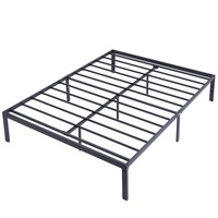Meilleur vente en gros nouveau design de lit durable de bonne qualité plate-forme d'installation facile double à base de lit tubulaire en acier pour la maison/hôtel/bureau