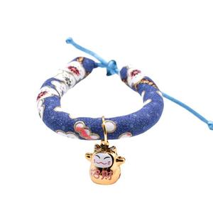 Magnifique collier pour chat de style japonais, réglable avec clochette, pour petits animaux, toutes saisons - Product Image 5
