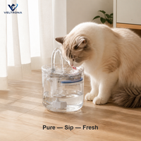 Fontaine à eau intelligente pour animaux de compagnie avec bec verseur, fontaine à boire pour chat et chien avec capteur et filtre, versions USB et secteur