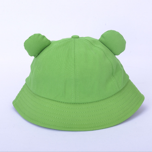 Topi Bucket Katak Bolak-Balik Unisex HF Summer, Bahan Katun Lucu dengan Visor untuk Aktivitas Luar Ruangan untuk Dewasa dan Anak-Anak - Product Image 4