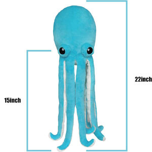 A344 sevimli büyük gözler ahtapot büyük doldurulmuş hayvanlar peluş oyuncak toptan 2 in 1 cabrio özel geri dönüşümlü ahtapot peluş oyuncak - Product Image 2