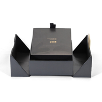 Boîte en carton personnalisée : Boîte cadeau à double ouverture, boîte rigide en carton recyclable de luxe avec fermeture magnétique