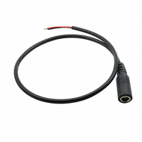 Câble d'alimentation personnalisé 12V 24V DC5521 avec connecteur femelle vers extrémité dénudée et étamée pour bande LED et panneau solaire
