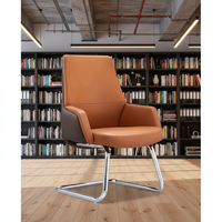 Chaise de bureau de direction moderne et luxueuse, multifonctionnelle, confortable, inclinable, avec fonction réglable, siège en tissu moelleux, base en aluminium
