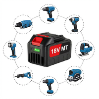 Batterie de remplacement au lithium-ion 18V MT haute capacité pour outils électriques sans fil, compatible avec les perceuses et scies de la série 18 volts