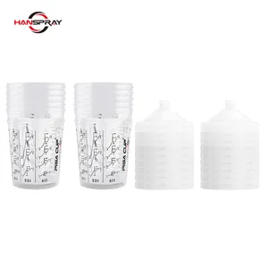 Disposable Plastic speedy spray gun paint pisa cup with clips for car painting