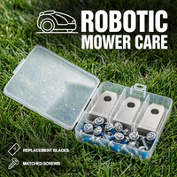 Lame de rechange trapézoïdale en acier inoxydable pour tondeuse robot autotractée, anti-éclatement, résistante à la rouille, coupe de 36 mm