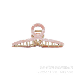 Pinces à cheveux en acétate rose écaille de tortue, style pince, pour usage quotidien, accessoire de coiffure, été 2024, origine Yiwu ZJ-2036 - Product Image 5