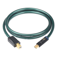 Câble USB HIFI ATAUDIO OCC plaqué argent, câble audio numérique OTG de type C à B pour décodeurs/mixeurs, câble de données HIFI haut de gamme de type C à type B