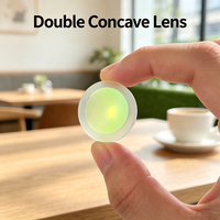 Double Concave Optical Glass Lens 35mm Diameter 5mm Edge Thickness Black Edge for Mobile Repair Microscope Parts