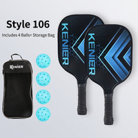 Ensemble de raquettes de pickleball en bois pour la plage avec balles – Kit combiné transfrontalier