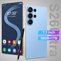 Smartphone Android S26 Ultra 5G Hecho en China, Android 15, Cámara HD de 108MP, 16GB+1TB, Pantalla OLED de 7.3 Pulgadas, 90Hz, Batería de 8000mAh