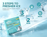 Agent détartrant haute efficacité pour la maintenance d'une qualité constante de production de glace, comprimé de nettoyage pour machine à glace