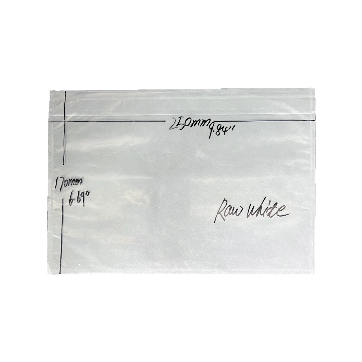 Bolsa de lista de embalaje transparente, a prueba de agua, sobres de lista de embalaje, carta de envío personalizada, bolsillo