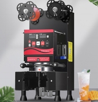 Machine à thé à bulles de haute précision entièrement automatique thermoscellage 9/9mm PP/PE/PC gobelets en papier Film pour utilisation de boissons opération facile