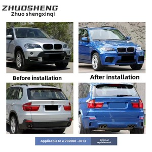 Kit de Carrocería Modificado de Alta Calidad para X5M 08-13, Fácil Instalación, Parachoques Delantero y Trasero de Plástico Cromado, Nuevo Estado E70 Bra - Product Image 3
