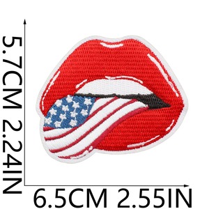 Patchs thermocollants brodés American Eagle Independence Day pour tenues de barbecue du 4 juillet, drapeau américain, vestes en jean - Product Image 4