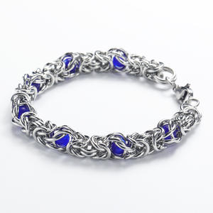 Commerce extérieur <span class=keywords><strong>bijoux</strong></span> explosifs vintage tressé titane <span class=keywords><strong>acier</strong></span> hommes bracelet collier hipster personnalité mode dominatrice a - Product Image 3