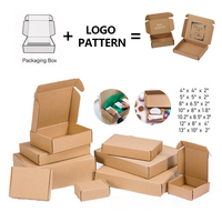 Logo imprimé personnalisé Ecommerce Abonnement ondulé petit emballage violet Boîte postale d'expédition postale