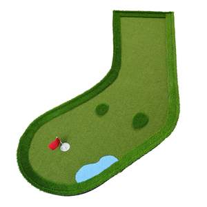 สนามพัตต์กอล์ฟแบบพกพา ขนาด 300x150 ซม. สำหรับฝึกซ้อมในร่มและกลางแจ้ง ดีไซน์สนามมินิกอล์ฟ 9 หลุม - Product Image 2