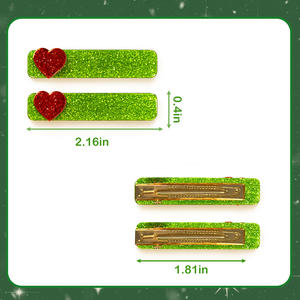 Preciosas pinzas para el cabello de princesa para niñas, accesorios para el cabello con forma de corazón brillante para fiesta, 1 pieza - Product Image 4