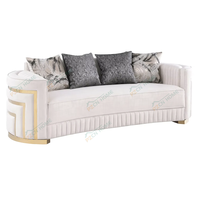 PZCN HOME Design de luxe, ensemble de canapés sectionnels à bras incurvés en tissu, canapés de salon à vendre