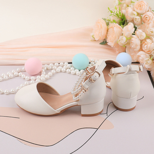 Chaussures de cérémonie pour enfants personnalisables OEM/Vente en gros, ornées de perles, pour mariages, fêtes, écoles et bals, adaptées à toutes les saisons - Product Image 2