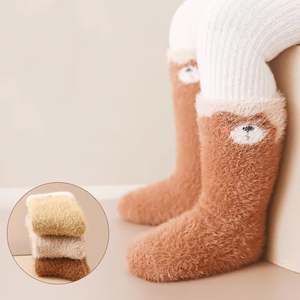 <span class=keywords><strong>Calcetines</strong></span> de <span class=keywords><strong>Dormir</strong></span> <span class=keywords><strong>para</strong></span> Bebés y Niños Unisex, de Terciopelo, Gruesos, Transpirables, Antideslizantes, de 0 a 3 Años, Marca Xiangyi - Product Image 1