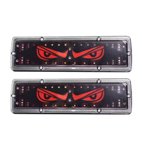 Feu arrière de camion Devil's Eye avec clignotant LED, feux de stop, de frein, de stationnement et de recul pour voiture, pick-up, remorque, camionnette, 12V 24V