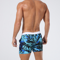 Sous-vêtements imprimés personnalisés pour hommes, caleçon boxeur tricoté à motif solide avec décoration brodée, vente en gros en usine