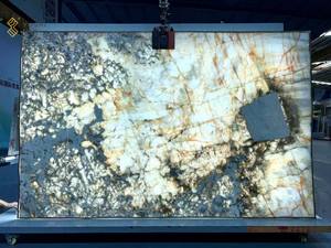 YUSHI半透明パタゴニア石高級ブラジル石モダンデザインスタイル洗練された表面大きなスラブアパート装飾用 - Product Image 6