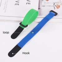 Sangle de serrage réglable Attaches de câble Boîte Velcroes de voyage Sangle élastique Crochet et boucle Bandes Vélo Sangles velcroes en plastique