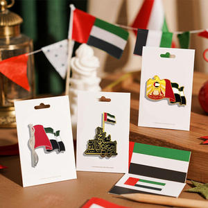 准备好库存阿联酋旗日金属珐琅徽章11月<span class=keywords><strong>3</strong></span>日纪念翻领别针，带磁铁背，用于国家庆祝活动纪念品 - Product Image 6