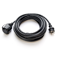 Prise Schuko standard VDE avec prise étanche à 2 pôles, rallonge extérieure 220V/16A, prise étanche IP44, cache-prise