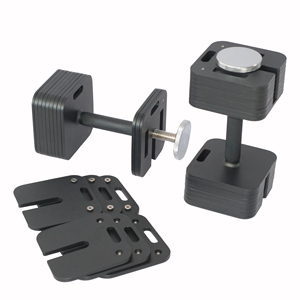 Ensemble d'haltères réglables 50lb 80lb <span class=keywords><strong>160lb</strong></span> Haltères 3 en 1 utilisés comme Kettlebell Barbell Fitness Exercices Home Gym Dumbbell - Product Image 4