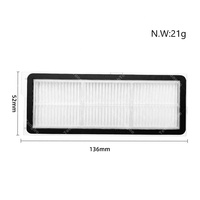 2 pièces de remplacement du filtre Hepa de haute qualité pour l'aspirateur robot Xiaomi Roborock Q Revo MaxV Accessoires