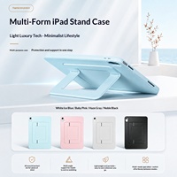 Étui pivotant à 360 degrés pour iPad Pro 11 2024 M4, coque de tablette antichoc pour iPad Air 11 pouces M2 A16, coque anti-chute de couleur unie