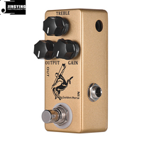 Jingying 2025 Mini pédales de guitare série Golden Horse Overdrive/Boost pédale d'effet de guitare électrique pièces et accessoires de guitare