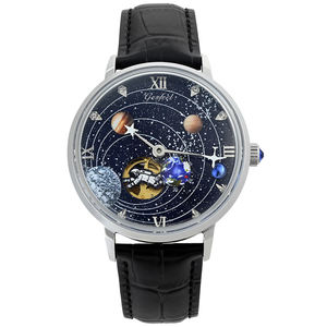 Montre-Bracelet Mécanique Automatique pour Homme Style de Marque <span class=keywords><strong>Mission</strong></span> Terre-Lune Bleue Étanche en Gros - Product Image 1
