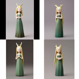 Customized Resin Fairy <b>Statue</b> Long Hair Princess Artistic Home Decoration Sculpture - Product Image 2