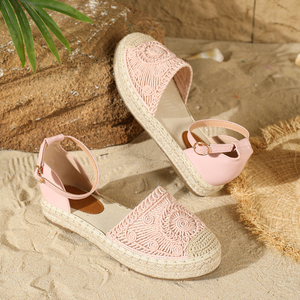 Hemp <b>Rope</b> Sole Sandals for Women New Comfortable Versatile Baotou Hollow Sandals Fisherman Sandals for Outer Wear - Product Image 5