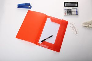 Chất lượng tốt giá thấp nhựa mở rộng thư mục tập tin với ban nhạc đàn hồi 3 gói tài liệu tổ chức cho văn phòng - Product Image 4