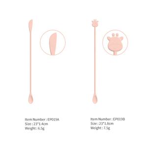 Hete Verkoop Custom Honing Jam Saus Non-Stick Schraper Siliconen Roeren Lepel Met Spatel Set - Product Image 6