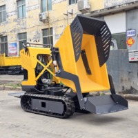 Mini-chargeur hydraulique diesel multifonctionnel sur chenilles en caoutchouc, 500 kg, moment de charge élevé, livraison gratuite