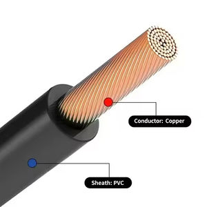 Câble de batterie pour onduleur à borne en cuivre étamé sans oxygène 4AWG, ensemble de câbles monocœur DC 1,5KV XLPO, fil de batterie solaire flexible - Product Image 3