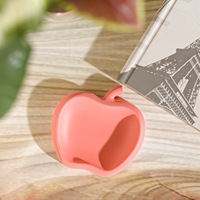 Moule en silicone LEQU Happy And Fun pour plateau en résine (motifs pomme, poire, écureuil, châtaigne) – Idéal pour la décoration de bureau et la fabrication de bonbonnières