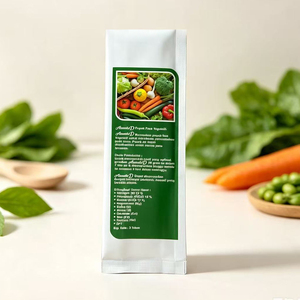 Sachet à soufflet latéral personnalisé de qualité alimentaire avec logo, scellé au dos, en feuille d'aluminium pour poudre, épices et poudre de légumes - Product Image 3